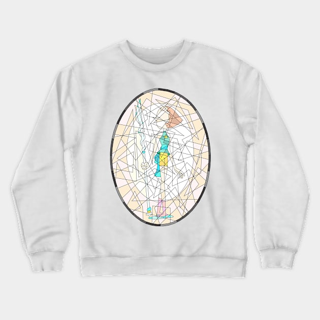 Stained Glass Pearl from Steven Universe Crewneck Sweatshirt by gkillerb